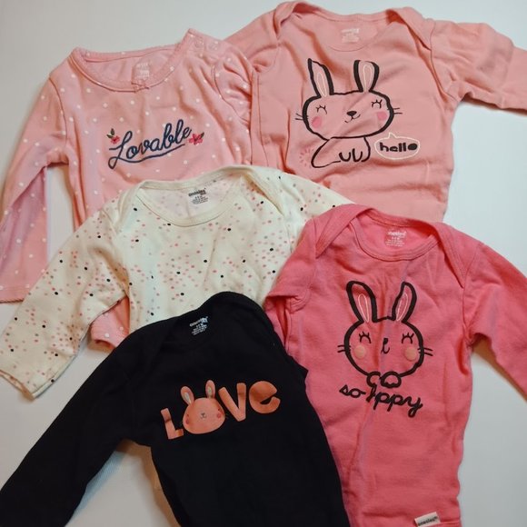 Baby Girls 6-9M Lot - Carters, Gerber, and More - Picture 8 of 11